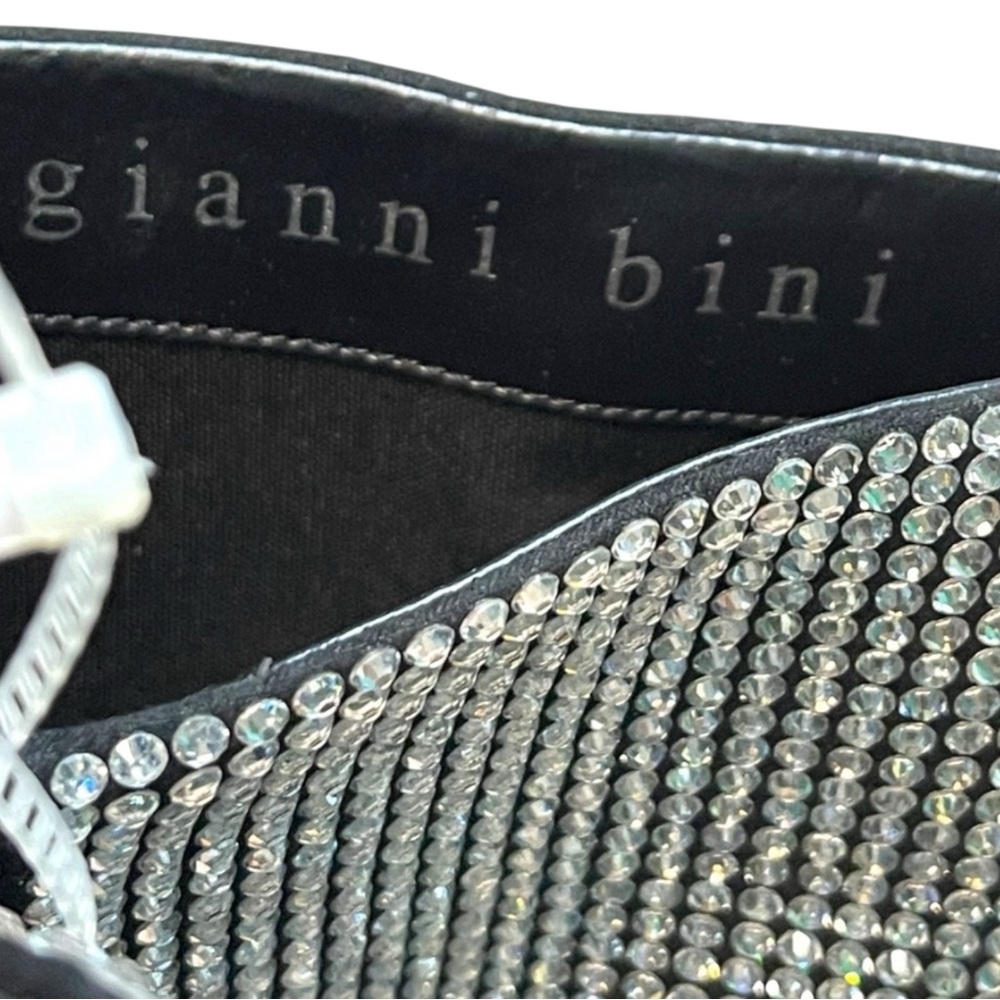 Gianni Bini GABORTWO Crystal Rhinestone Covered Pointy Toe Wedge Heel  Boots - Picture 7 of 10